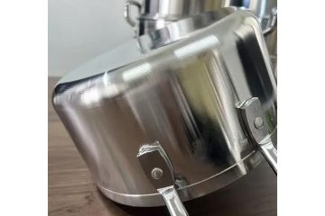 14 Pieces Heavy Cookware Saucepan Set Made Of Pure Aluminium-Silver